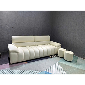 Sofa phòng khách Tundo Vikki NK2025 KT 2m2 kèm 2 đôn tròn