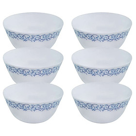 Bộ 6 Chén Chấm Thủy Tinh 100 La Opala Diva Ivory R.A  LAPB100RA