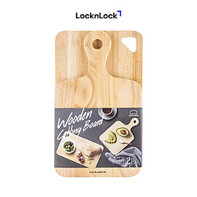 Bộ 2 Thớt Gỗ Cây Cao Su Lock&Lock LWC001S2