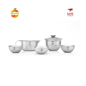 Bộ ấm pha trà Titanium Tea Set KEITH Ti3910
