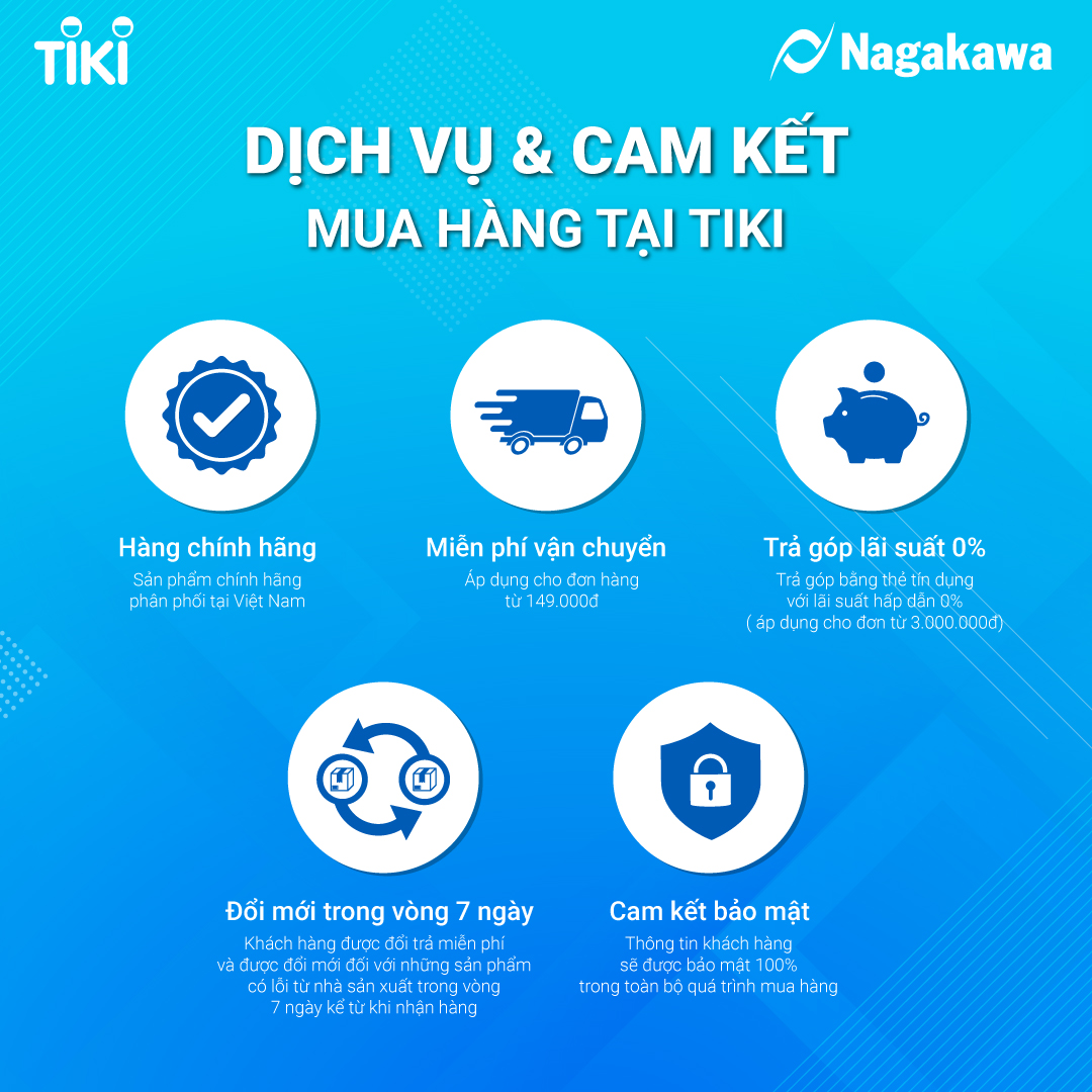 Chảo cạn đáy từ 5 lớp chống dính cao cấp Nagakawa - Dùng trên mọi loại bếp - Hàng chính hãng