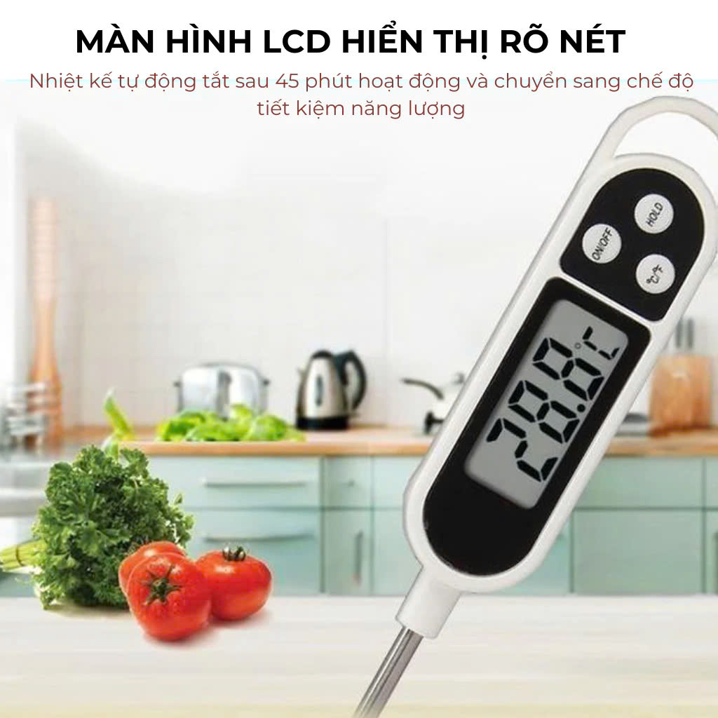 Nhiệt kế đo thực phẩm Nhiệt Kế Đo Nhiệt Độ Sữa và Đồ Ăn Cho Bé