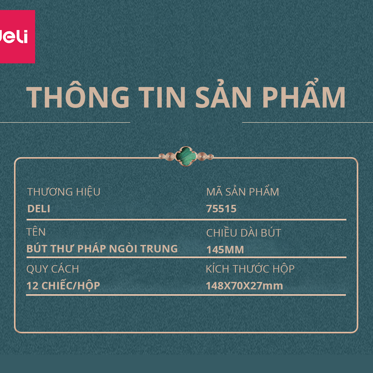 Bút Viết Thư Pháp Hán Tự Calligraphy Kanji Tiếng Trung Nhật Hàn Ngòi Lông Nhiều Kích Cỡ Deli - Brush Pen Phù Hợp Luyện Chữ Nét Trang Trí Sổ Có Thể Thêm Mực - 75514 75515 75516