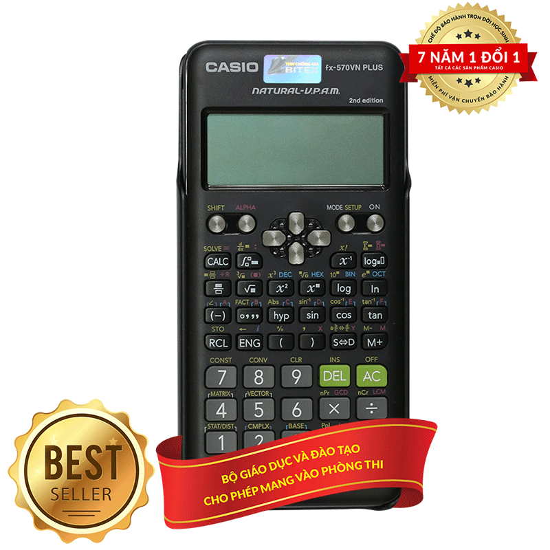 Máy Tính Học Sinh Casio FX 570VN PLUS - Hàng Chính Hãng