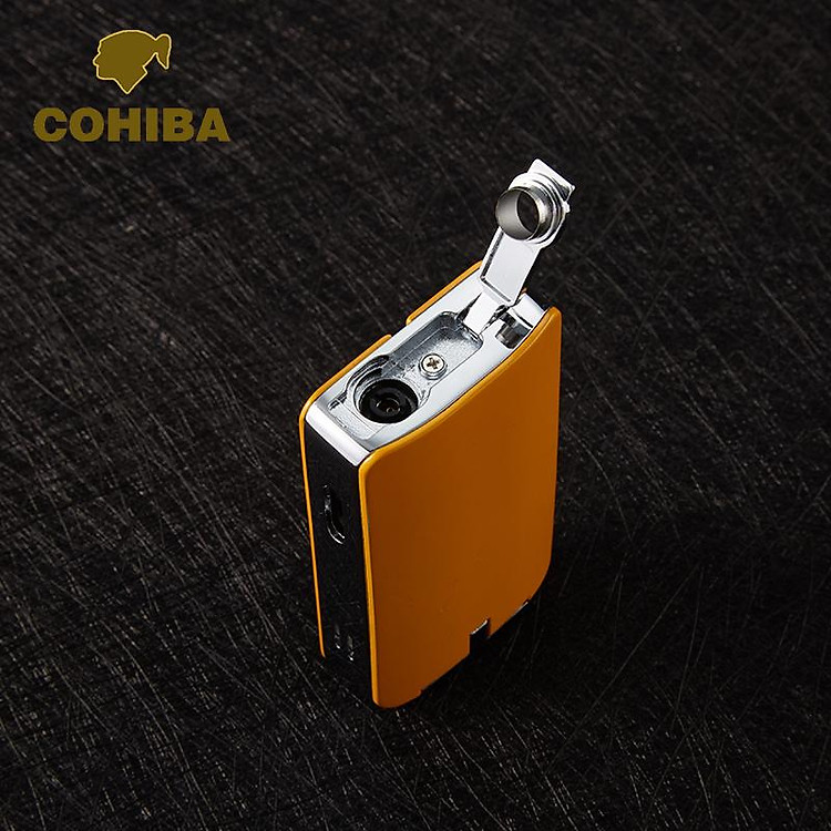 Vỏ Hộp Quẹt Bật Lửa Khò 3 Tia COB-001 Tích Hợp Đục Thiết Kế Hiện Đại Sang Trọng