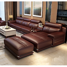 Sofa da góc L cao cấp Tundo HDCT-05
