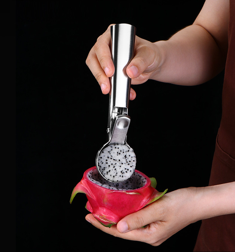 Dụng cụ múc kem, và trái cây inox - 18cm, 79g