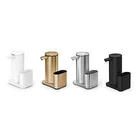 Bình chiết xà phòng cảm ứng kèm caddy để giẻ giửa bát inox mờ Simplehuman hàng chính hãng