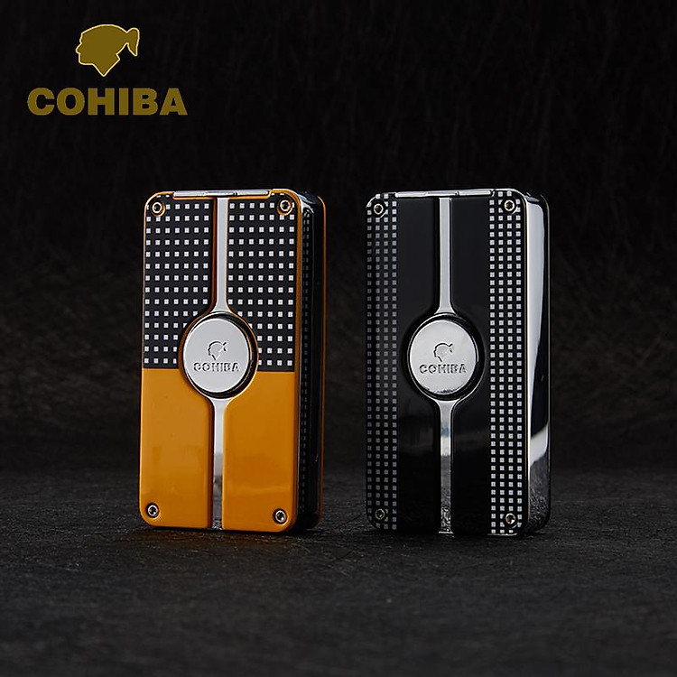 Vỏ Hộp Quẹt Bật Lửa Khò 3 Tia COB-001 Tích Hợp Đục Thiết Kế Hiện Đại Sang Trọng