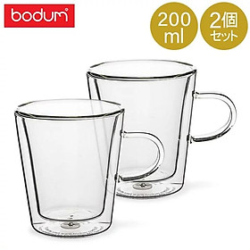 Bộ 2 cốc thủy tinh 2 lớp Bodum Canteen dung tích 200ml 10325-10