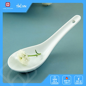 Thìa lỗ sứ cao cấp Long Phương Thìa ăn cơm bằng sứ