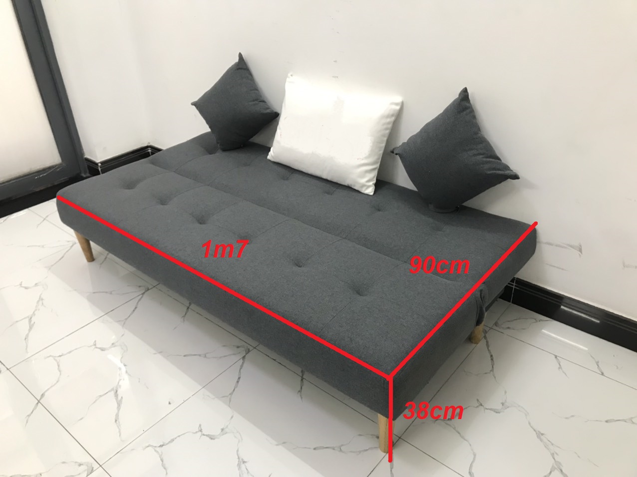 Ghế sofa giường 1m7x90 sofa bed phòng khách linco24