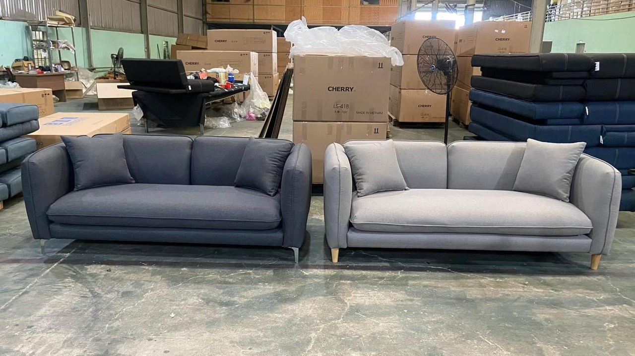 Sofa băng HOTHIT Tundo 1m8 tặng 2 gối trang trí