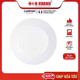 Đĩa Thủy Tinh Luminarc Diwali Harena 27cm kháng vỡ, chịu nhiệt - bộ 1 đĩa - N5804