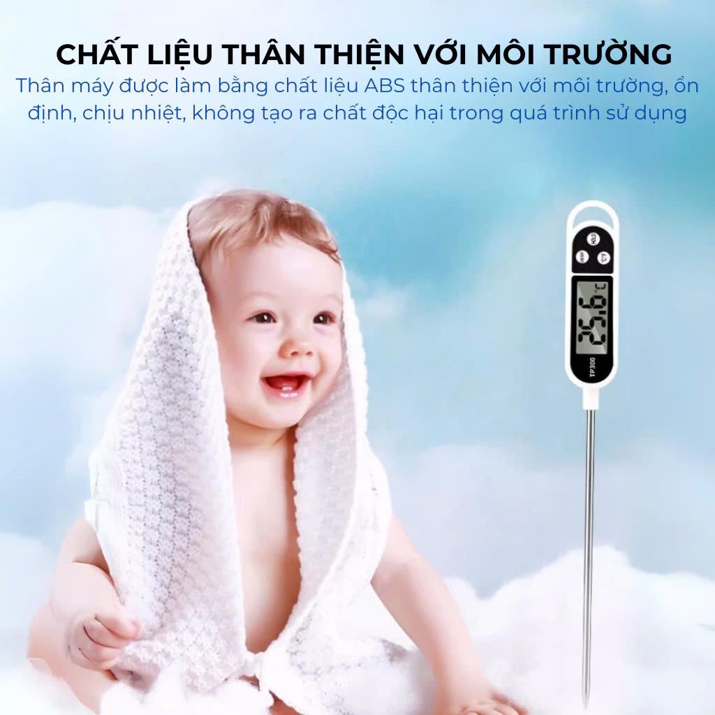 Nhiệt kế đo thực phẩm Nhiệt Kế Đo Nhiệt Độ Sữa và Đồ Ăn Cho Bé