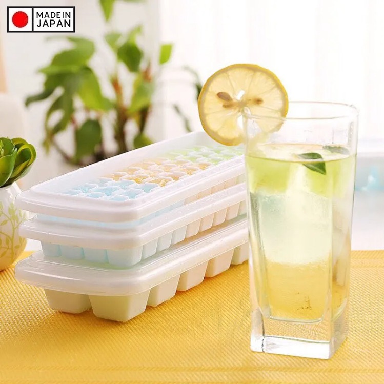 Khay tạo đá viên có nắp vệ sinh tiện dụng - Hàng nội địa Nhật