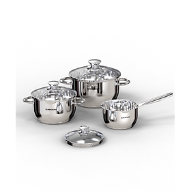 Bộ nồi inox 5 đáy Sunhouse SHG688 - Hàng Chính Hãng