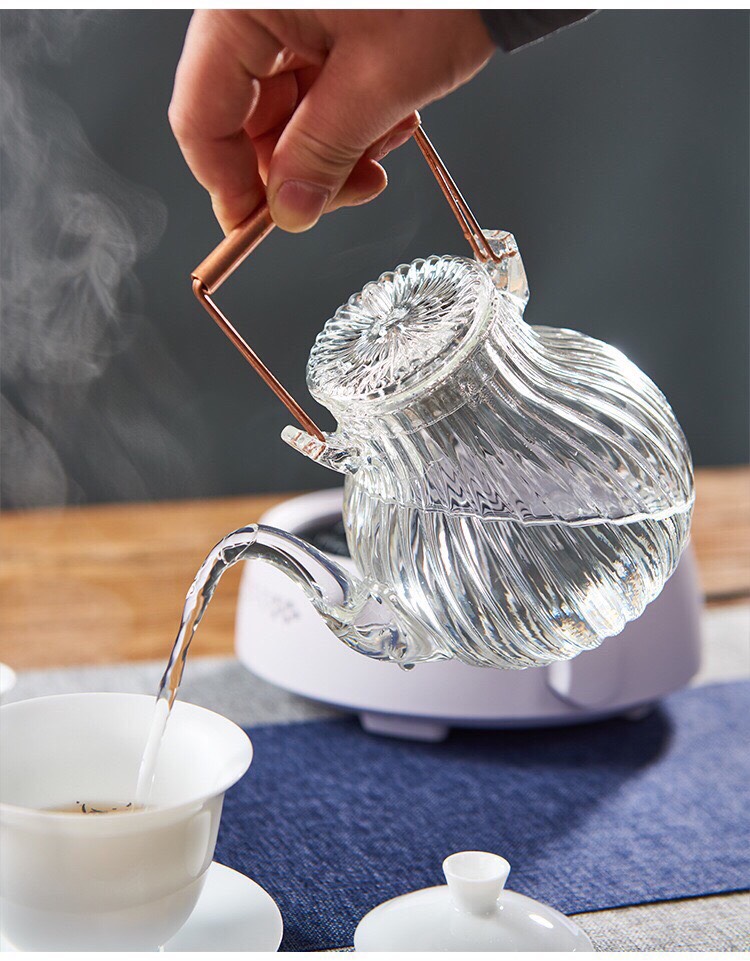 ẤM PHA TRÀ THỦY TINH CRYSTAN CAO CẤP DÁNG BẦU - ANTH442