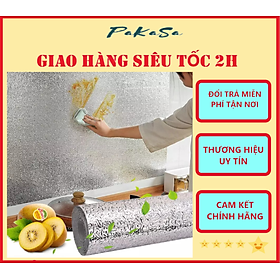 Cuộn Giấy Bạc Dán Tường Nhà Bếp Chống Thấm Dầu, Thấm Nước Tiện Dụng - Hàng Chính Hãng 