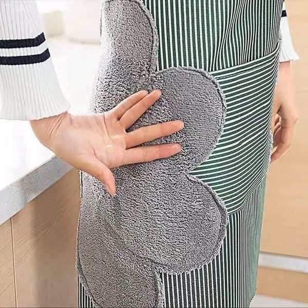 Tạp Dề Nấu Ăn, Không Thấm Nước, Có Chỗ Lau Tay Và Túi Đựng Điện Thoại Tiện Lợi, Hoạ Tiết Cute