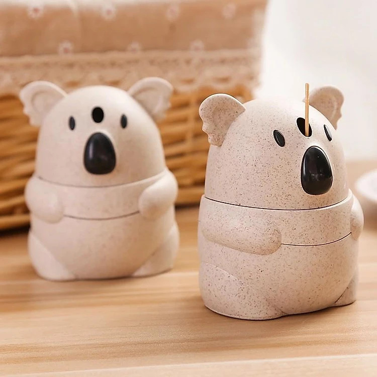 Hộp đựng tăm hình gấu dễ thương - Hàng chính hãng