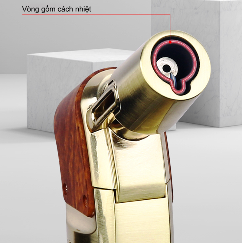 Vỏ Hộp Quẹt Bật Lửa Gas Honest BCH-538 Khò Mỏ Vịt 1 Tia Kèm Đục, Có Nút Chình To/Nhỏ Lửa - Nhiều Màu