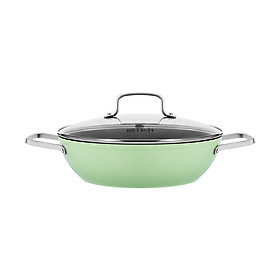 Nồi lẩu chống dính vân đá Elmich El-5553GY28 size 28cm  - Hàng chính hãng