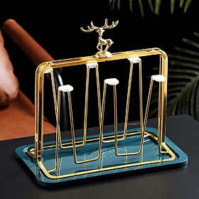Set 6 Cốc Thuỷ Tinh Xoay | 2 Mẫu Hoa Văn Cực Đẹp | Sang Trọng Tinh Tế 
