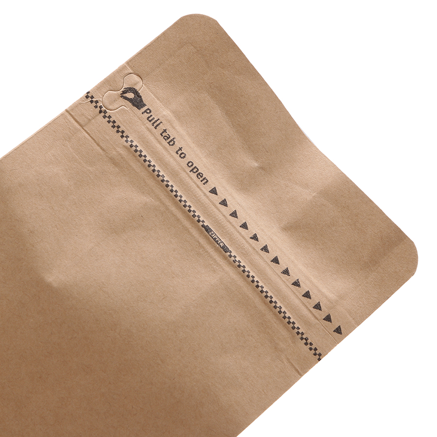 Túi Zip Giấy Kraft Đáy Bằng Pocket (13 x 26 x 8.5 cm)