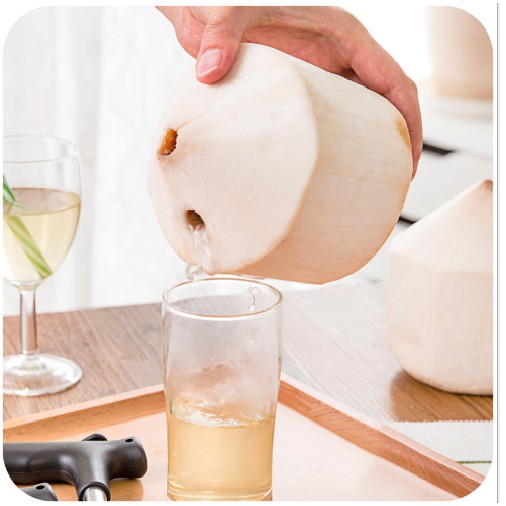 Dụng Cụ Khui Dừa lấy nước bằng tay Nhanh/Cây đục lỗ quả dừa siêu tốc chất liệu thép không gỉ an toàn và tiện dụng - PaKaSa