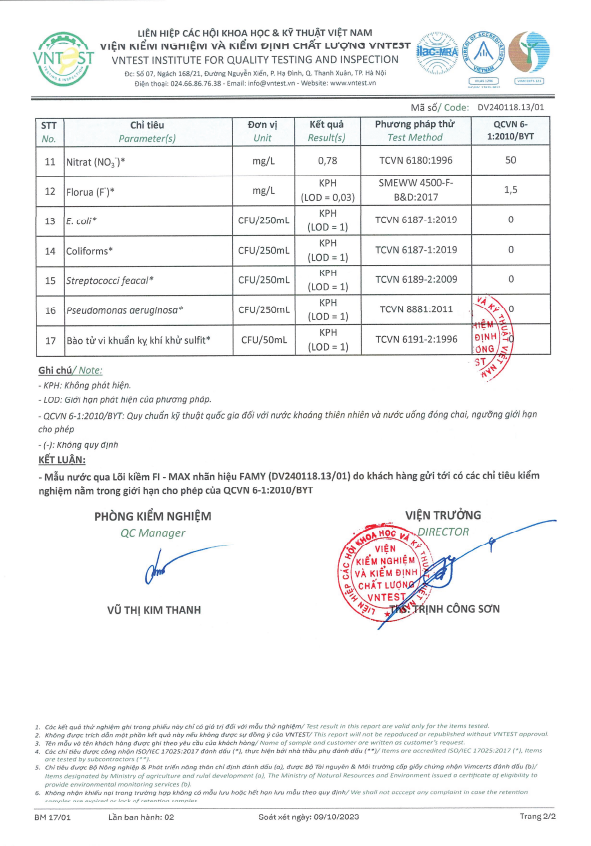 Lõi Lọc Tạo Kiềm Hydrogen Famy FI-MAX 3 IN 1 Hàng Chính Hãng - Lắp Cho Các Loại Máy Lọc Nước R.O