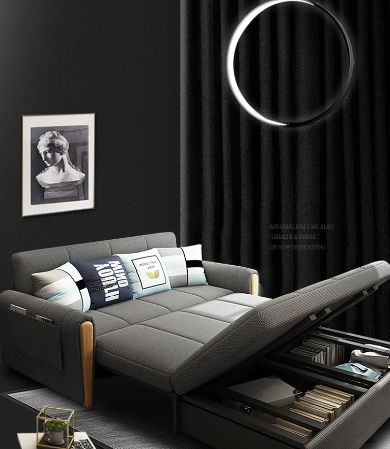 Sofa giường đa năng hộc kéo HGK-11 ngăn chứa đồ tiện dụng Tundo KT 1m8