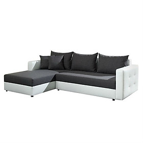 Sofa Nỉ L-Concept Juno Sofa - Xám Trắng (250 x 160 cm)