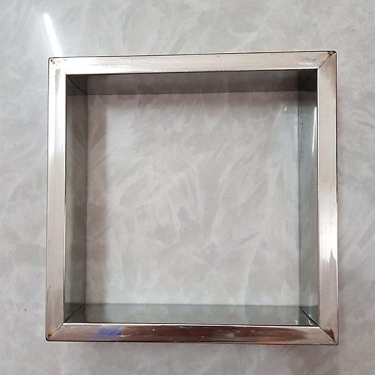Khuôn Bánh Chưng Inox Loại Lớn, Khuôn Gói Bánh Trưng Vuông Inox Siêu Bền Tiện Lợi, Khuôn Làm Bánh Chưng Size 15cm