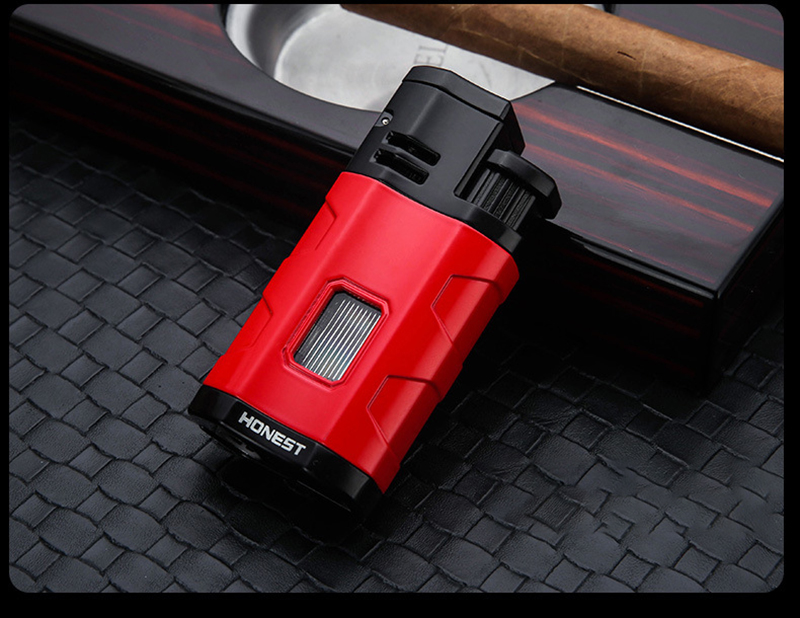 Vỏ Hột Quẹt Bật Lửa Gas Honest BCZ-758 Khò 3 Tia Cực Mạnh - Nhiều màu