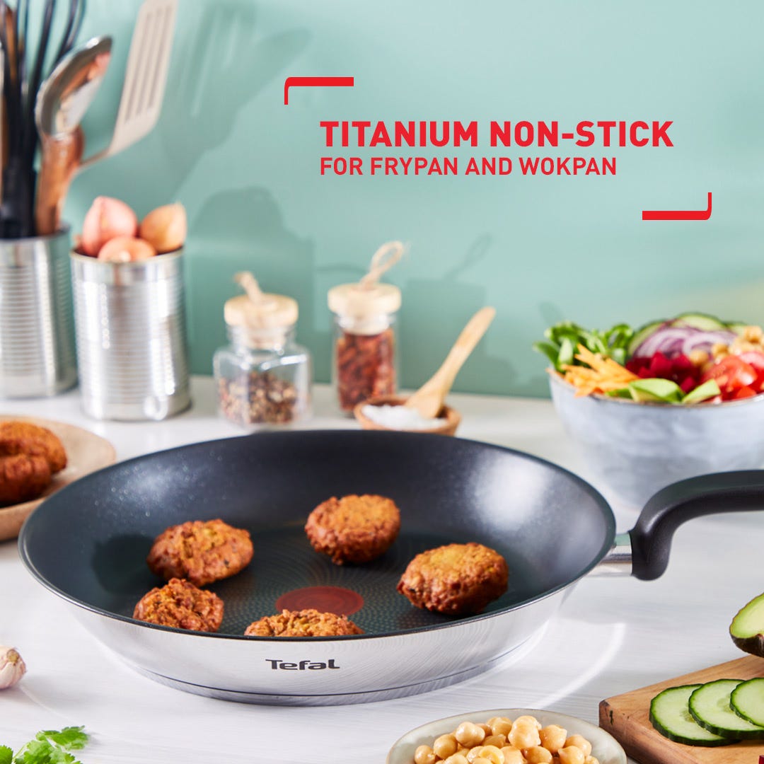 Chảo inox Tefal Primary dùng cho mọi loại bếp- Hàng chính hãng