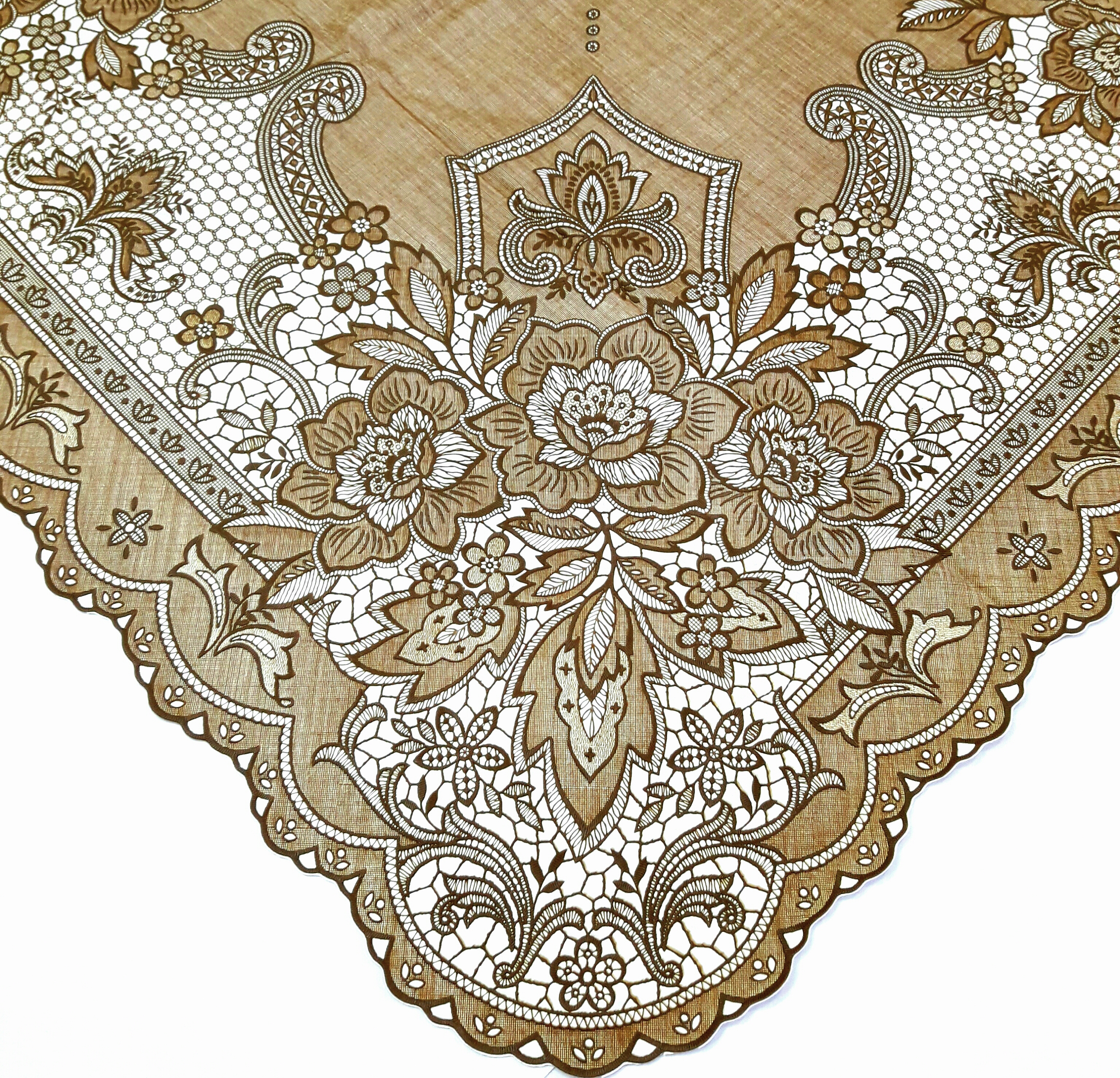 Khăn Trải Bàn PAULEE - FY 116L nâu (135 cm x 180 cm)