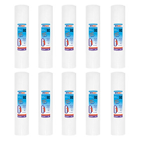 Combo 10 lõi lọc số 1 PP 10 inch dùng cho máy lọc nước R.O 10-20L/h hoặc lọc thô