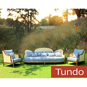 Bộ sofa Đông Dương Tundo Sofa băng 2 m và 2 ghế đơn