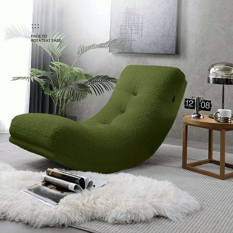 Ghế bập bênh thư giãn, ghế đọc sách, ghế decor CTIG135 Tundo hiện đại KT 135 x 65 x 68cm