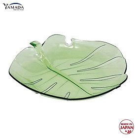 Đĩa nhựa pha lê hình lá bồ đề Yamada thích hợp cho bữa ăn gia đình, nhà hàng - nội địa Nhật Bản