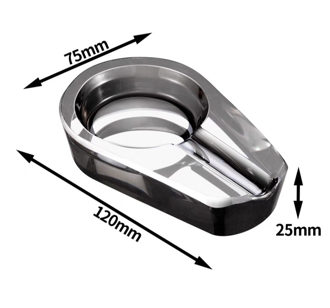 Gạt tàn luxury crystal glass cigar ashtray - gạt tàn tro bụi thủy tinh pha lê phong cách bắc âu cao cấp