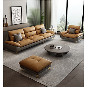 Sofa da phòng khách cao cấp BMSF06 Juno Sofa sang trọng, hiện đại