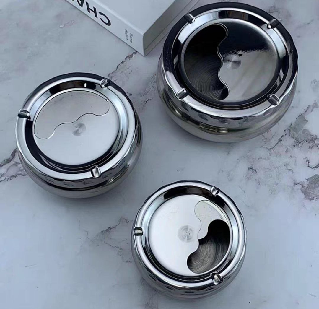Gạt tàn thuốc inox nắp xoay A10-A12