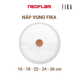 [Hàng chính hãng] Nắp/  Vung kính nồi, chảo Fika Neoflam bằng thủy tinh cường lực,viền silicone
