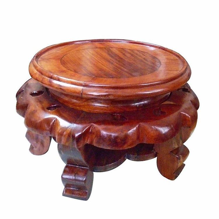 đôn gỗ hương Mặt 22cm x cao 16cm , đôn gỗ kê tượng , đôn kê các vật dụng trong nhà