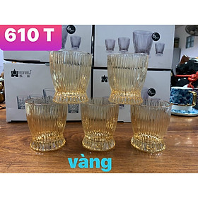 Bộ 6 ly thủy tinh uống nước cao cấp vân tăm - VD52