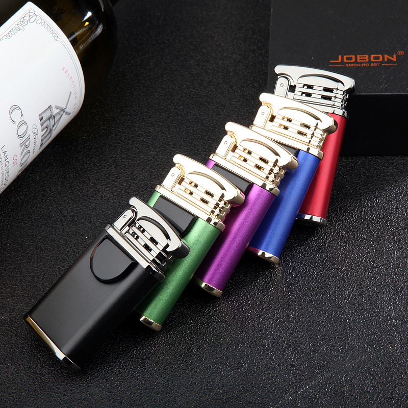 Vỏ Hột Quẹt Bật Lửa Sạc Điện Jobon ZB170C Cổng USB 2 Tia Lửa Plasma Đan Chéo Họa Tiết Màu Trơn - Nhiều Màu