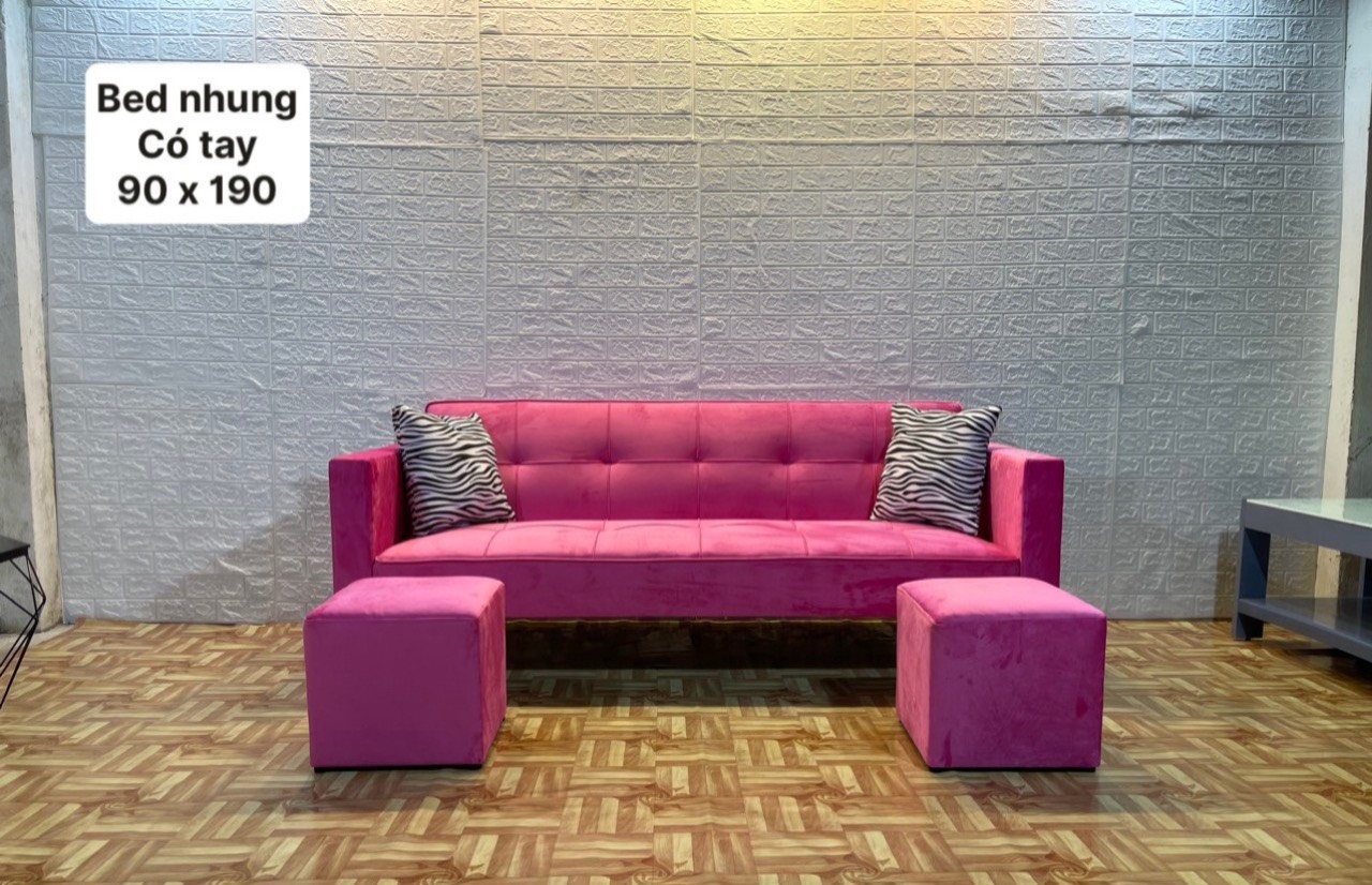 Bộ sofa bed có tay 1m9 tiện lợi Tundo cho chung cư, căn hộ giá rẻ