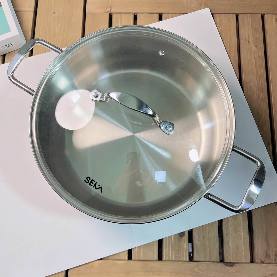 Nồi Canh SEKA Inox Cao Cấp Size 16cm, 20cm, 26cm nồi hầm kho thịt kho cá, nồi dùng cho mọi loại bếp